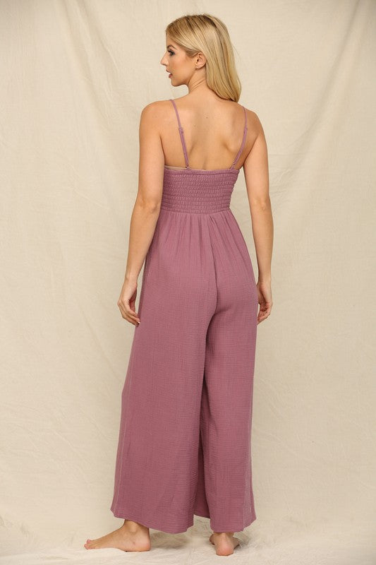 DEEP ROSE JUMPSUIT