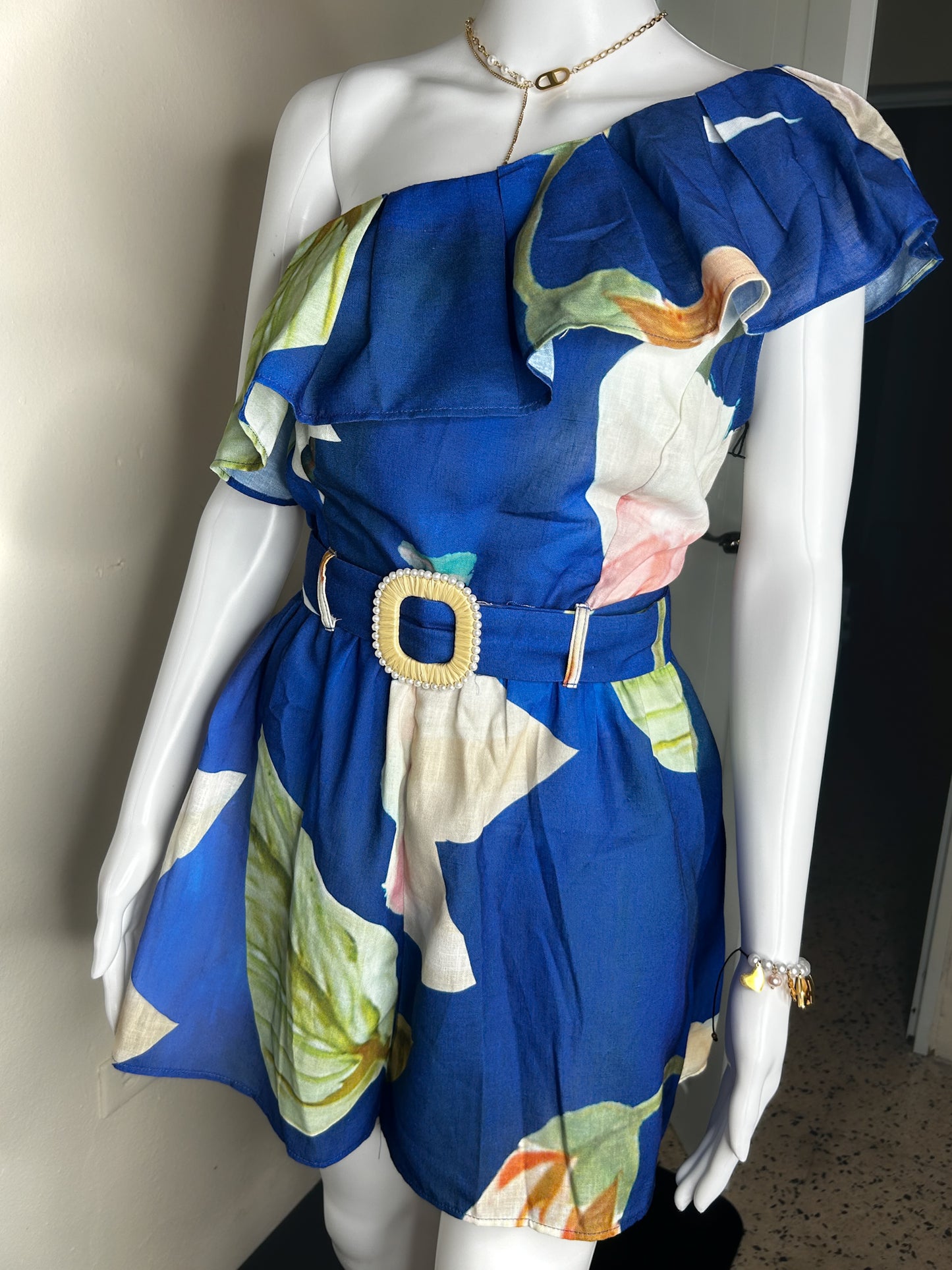 MONICA BLUE ROMPER