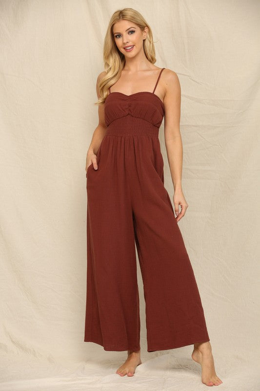 BROWN JUMPSUIT