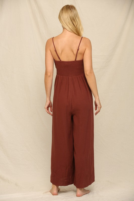 BROWN JUMPSUIT