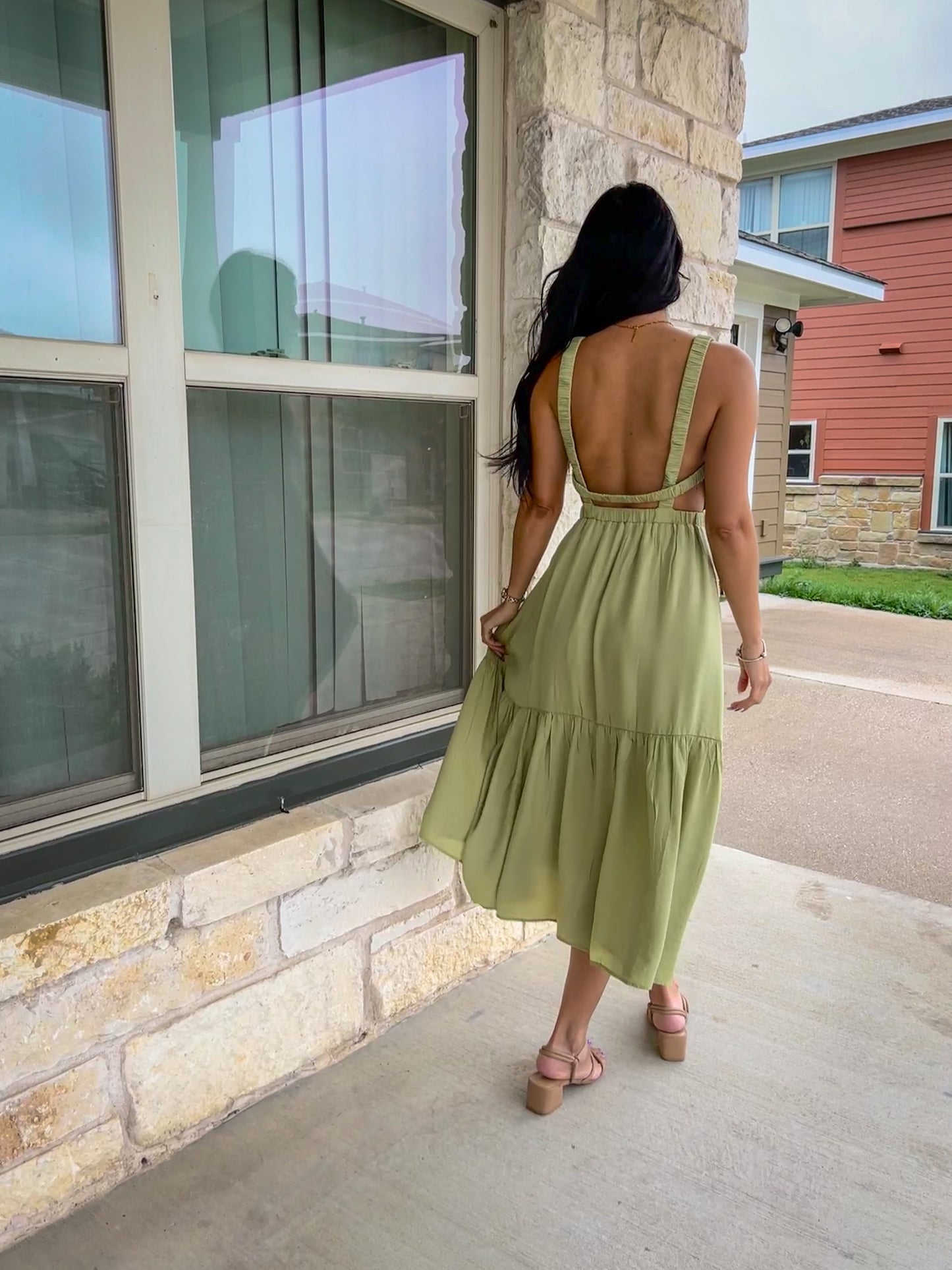 “Ruffled Maxi Dress”
