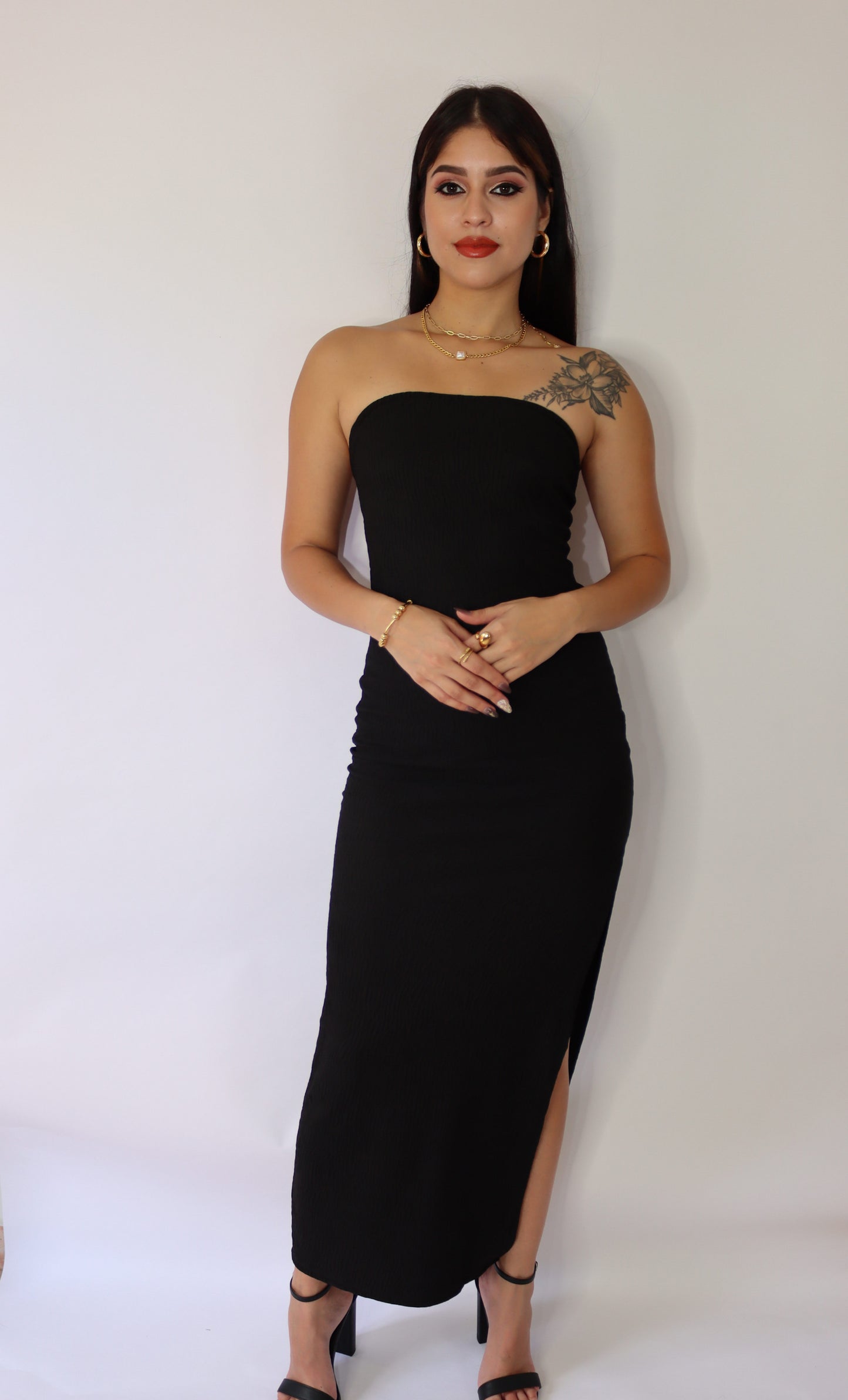 STRAPLESS MAXI DRESS