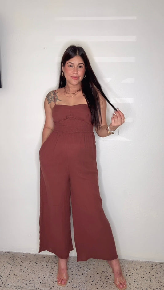 BROWN JUMPSUIT