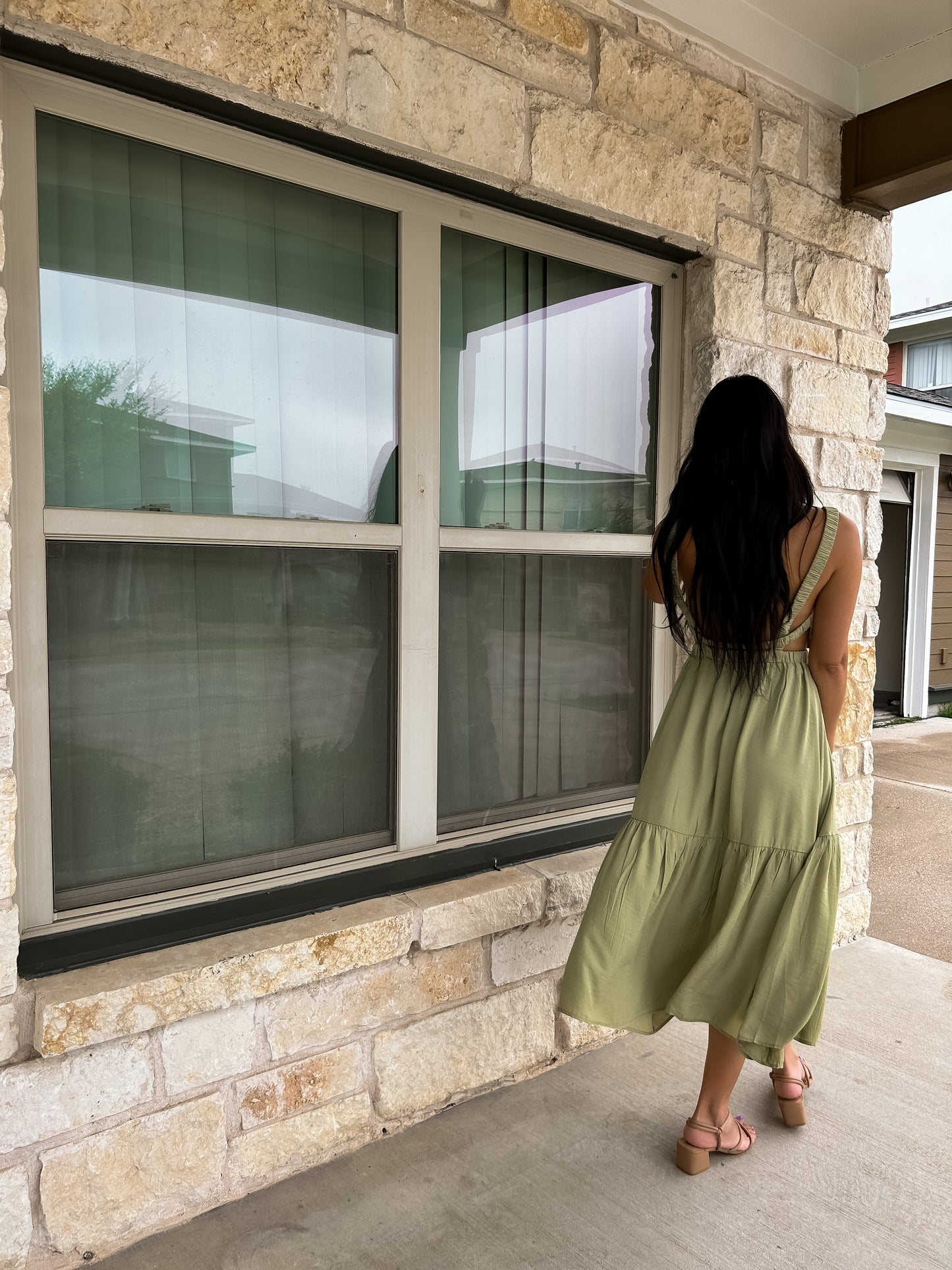 “Ruffled Maxi Dress”