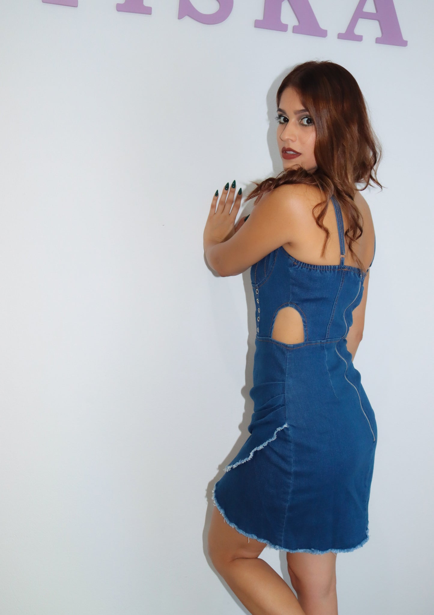 “Chloe” Denim Mini Dress
