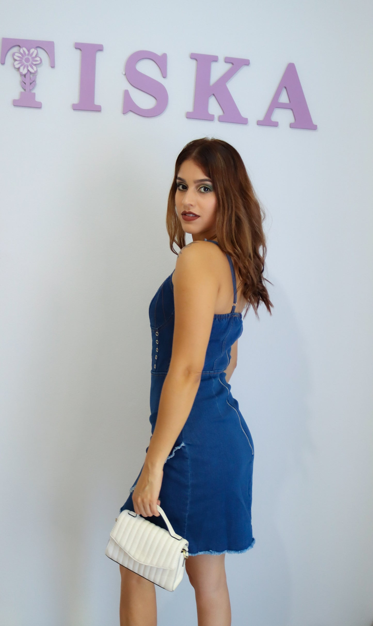 “Chloe” Denim Mini Dress