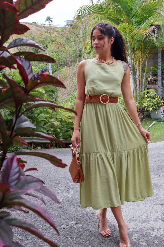 “Ruffled Maxi Dress”