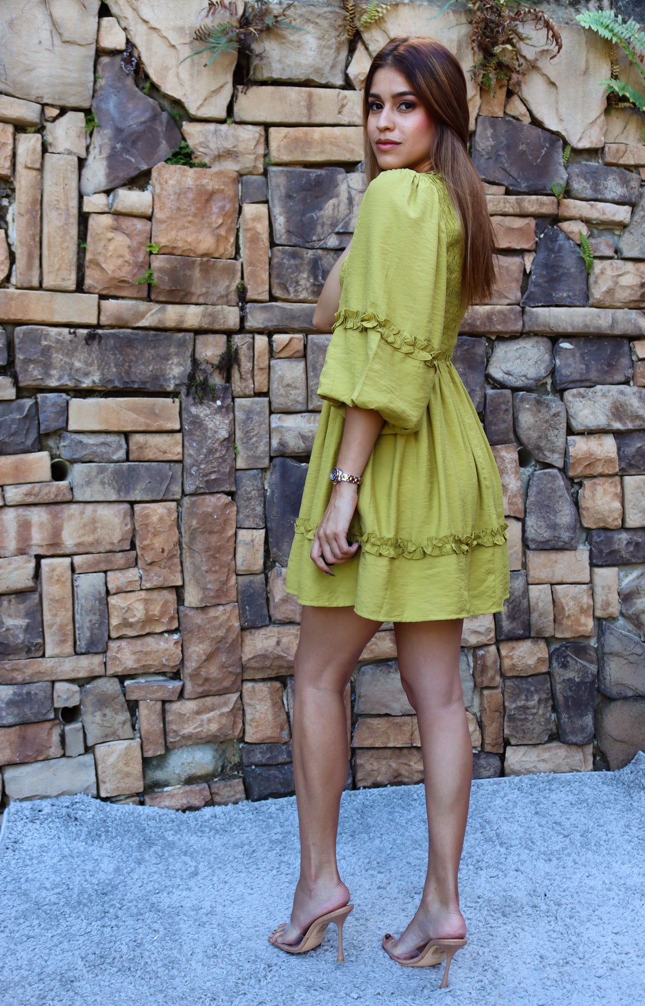 "Chic Olive Dress"