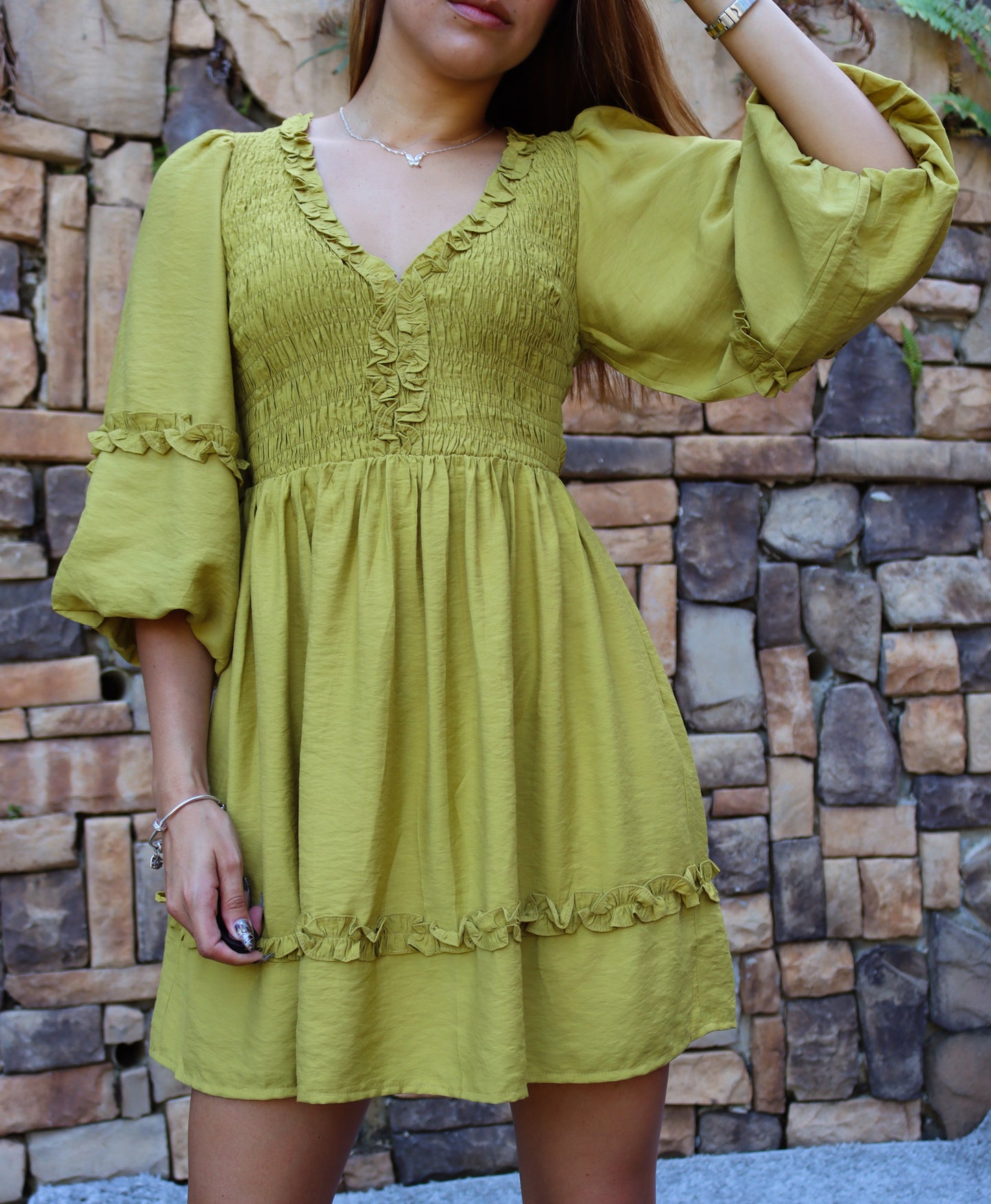 "Chic Olive Dress"