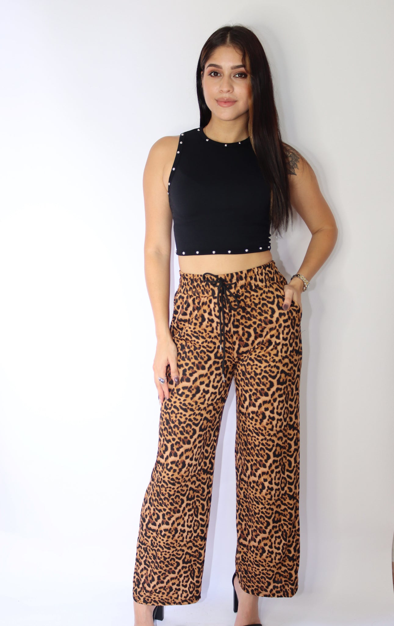 LEOPARD PRINT PANTS