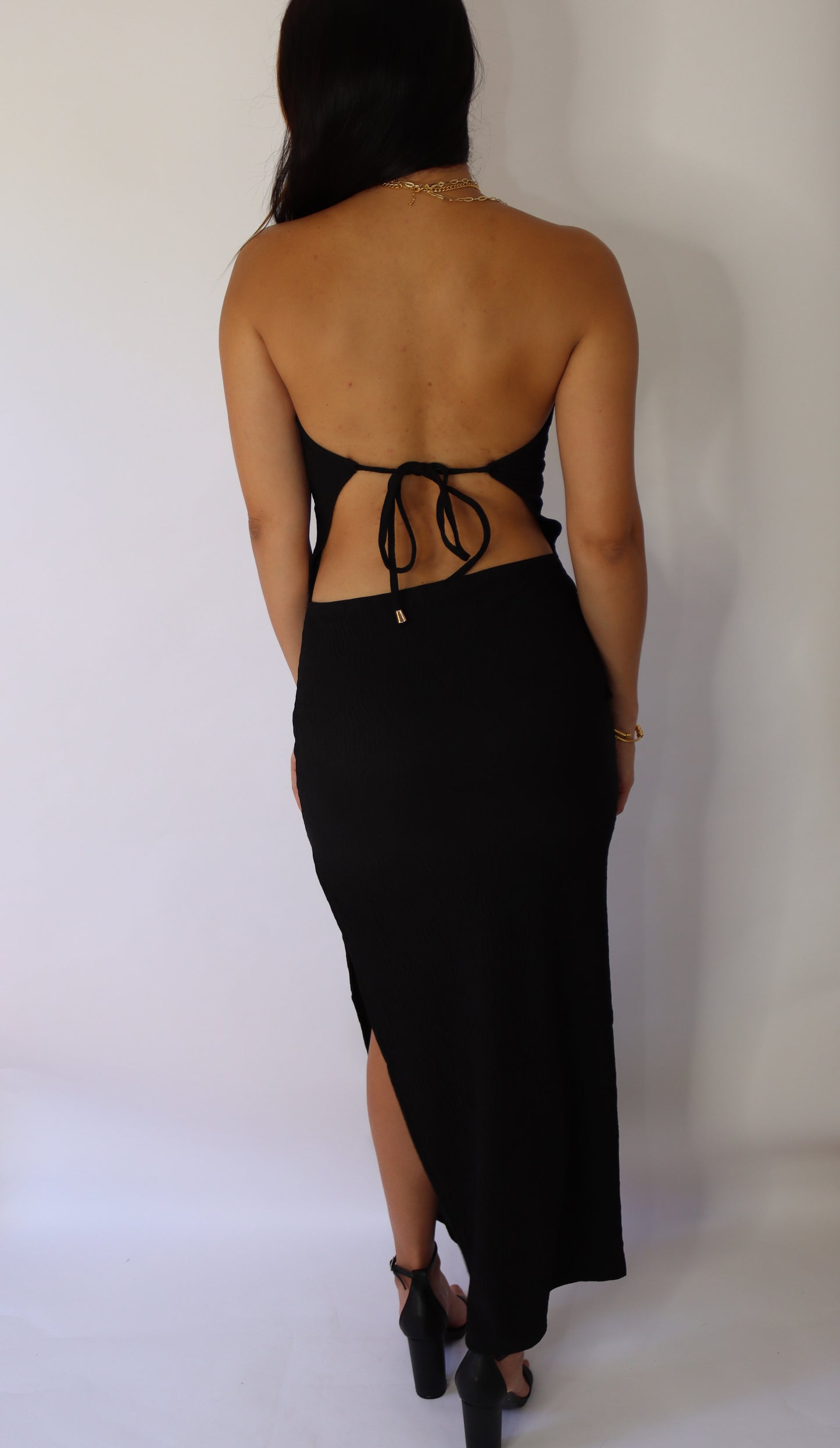 STRAPLESS MAXI DRESS