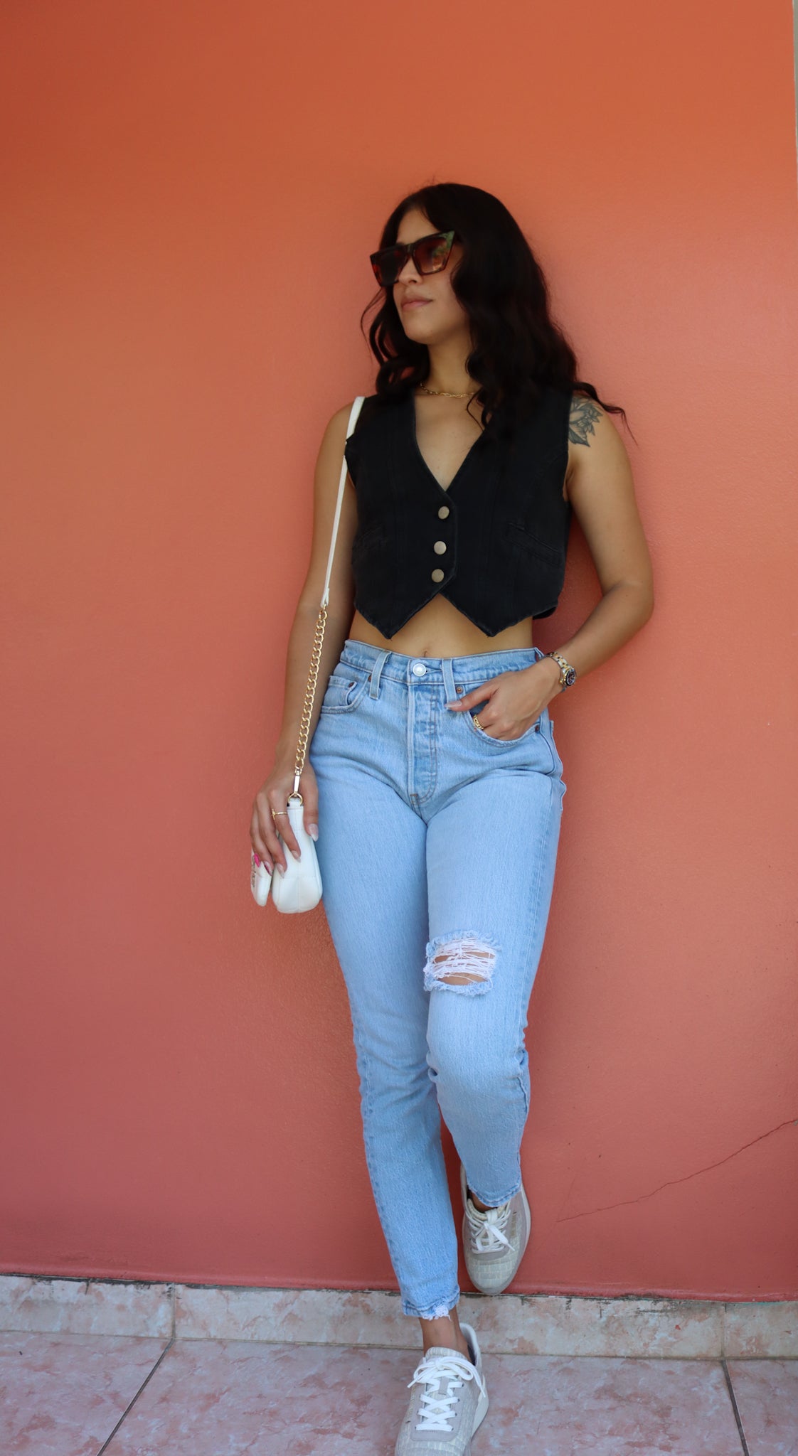 Denim Vest Black Wash