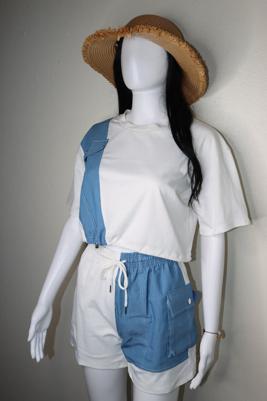 "Valeria" Crop Top &amp; Short Sets