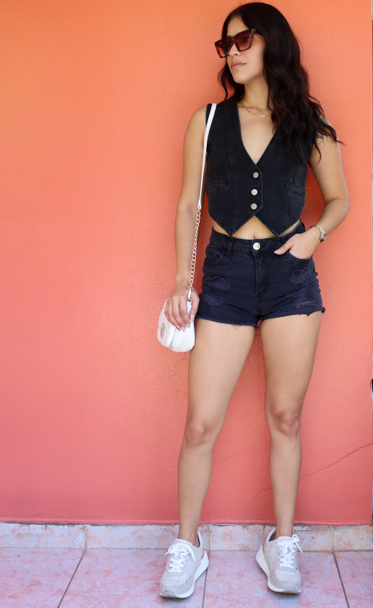 Denim Vest Black Wash