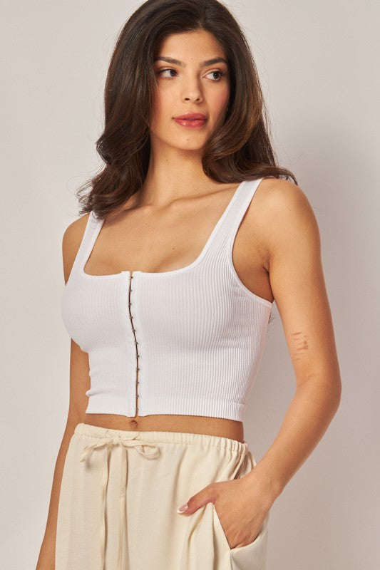 “Basic Cropped Tank Top”