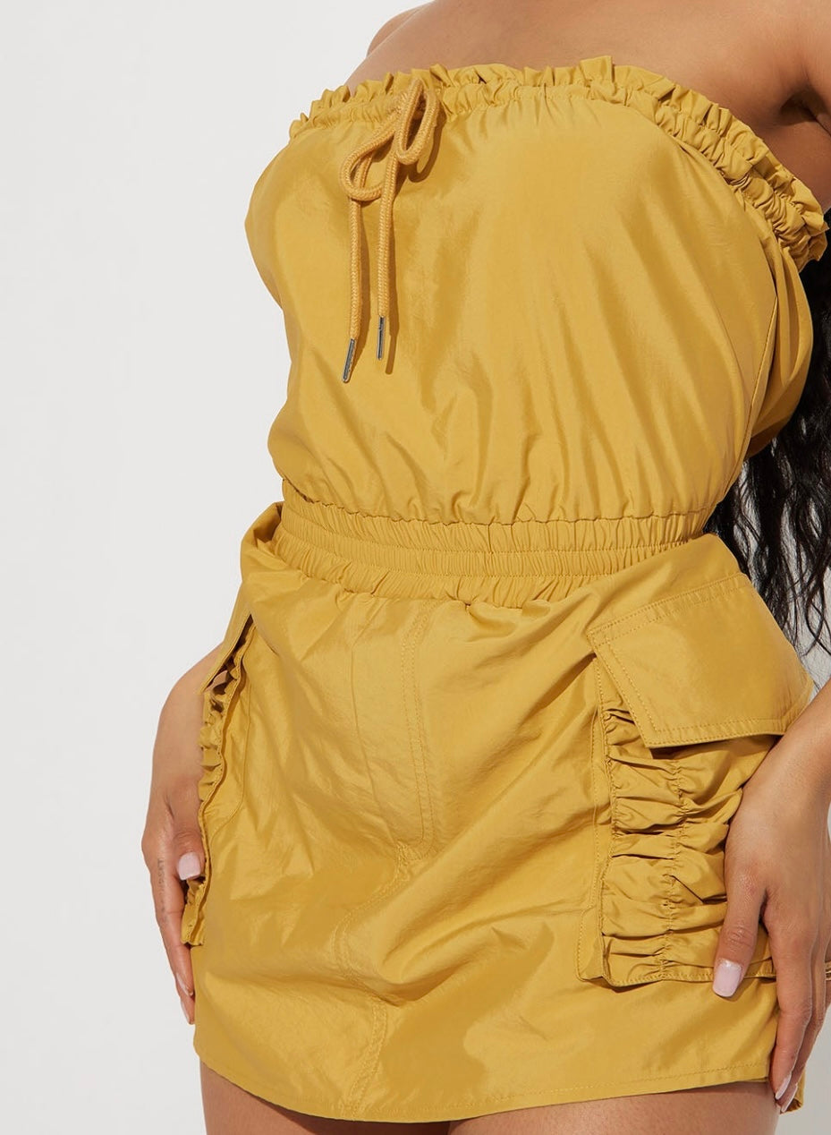 “Angelica” Romper (Mostaza)