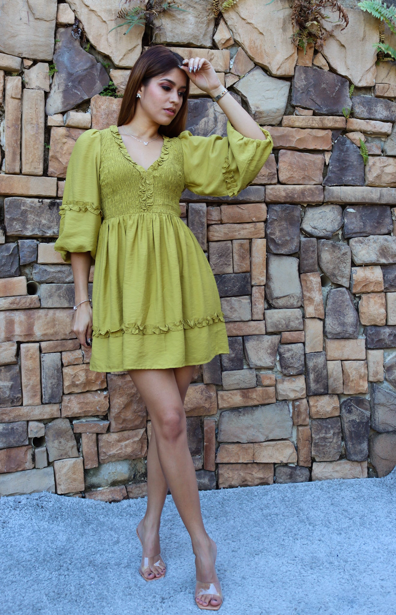 "Chic Olive Dress"