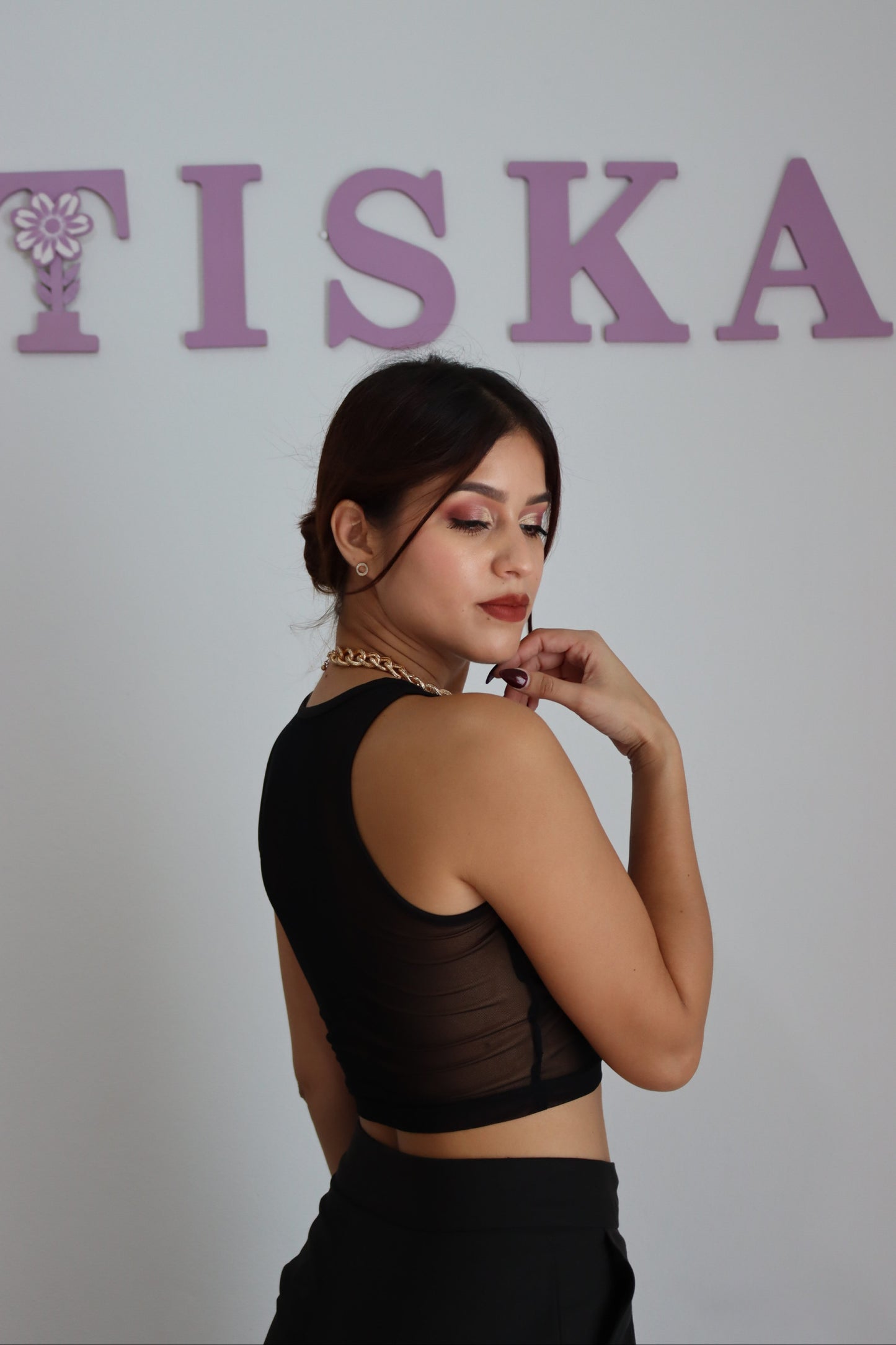 "Natalia" Top Mesh